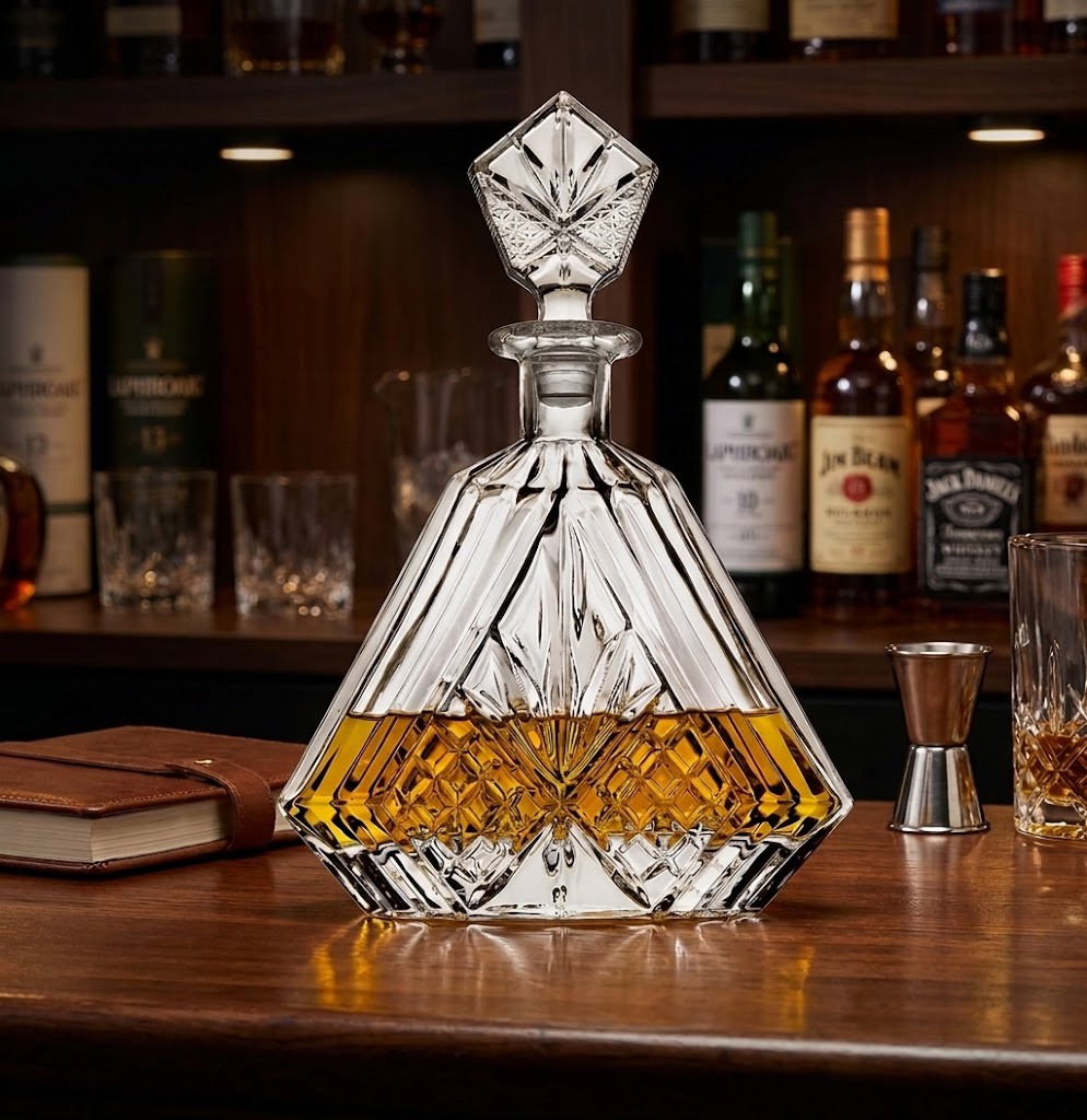 Cut-Crystal Whiskey Decanter